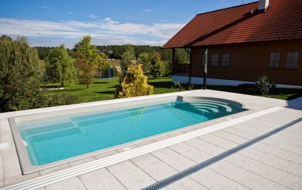 Topaz Keramik GFK-Pool Polyesterschwimmbecken Image