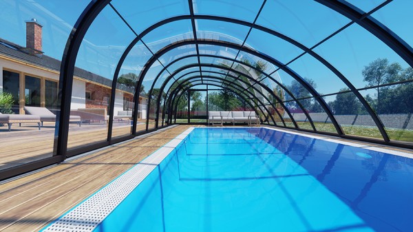 Monaco Future Clear Poolhalle, Schwimmbadhalle