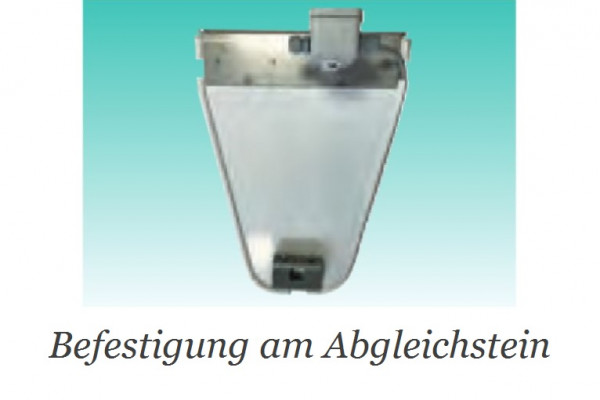 Flanschbefestigung am Abgleichstein für Walter Flachwasserzonen