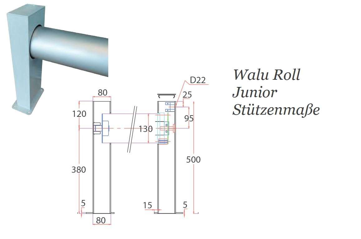 Junior das preiswerte Aufrollsystem von Walter